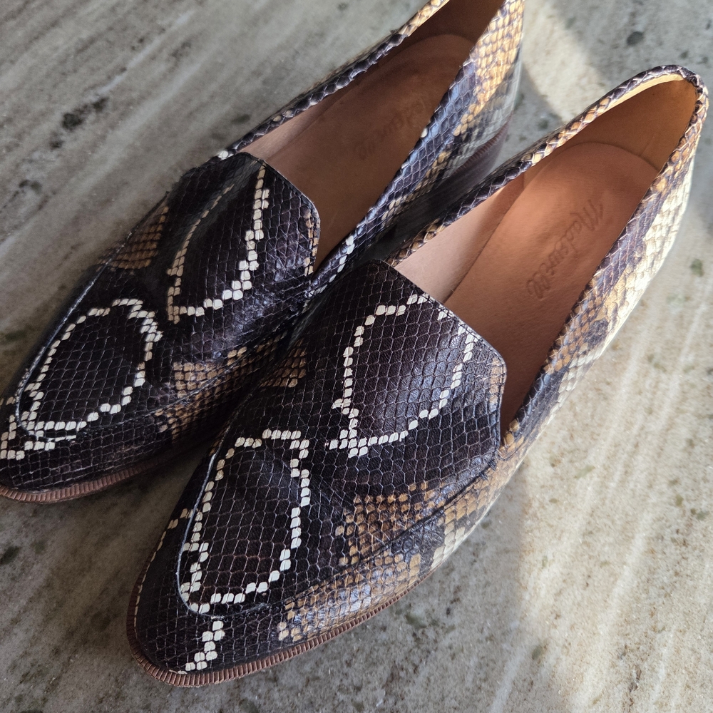 Madewell Multicolor Snakeskin Loafers